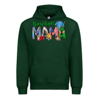 Forest Green baseball mama Urban Hoodie - CowhideDigitalArt