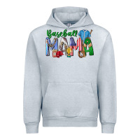 Heather Grey baseball mama Urban Hoodie - CowhideDigitalArt