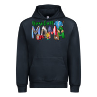 Navy baseball mama Urban Hoodie - CowhideDigitalArt