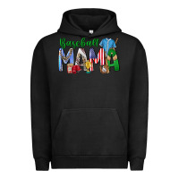 Pigment Black baseball mama Urban Hoodie - CowhideDigitalArt