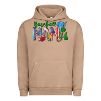 Pigment Burro baseball mama Urban Hoodie - CowhideDigitalArt