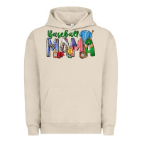 Pigment French Oak baseball mama Urban Hoodie - CowhideDigitalArt