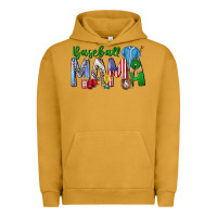 Pigment Peanut Butter baseball mama Urban Hoodie - CowhideDigitalArt