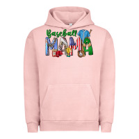Pigment Salmon baseball mama Urban Hoodie - CowhideDigitalArt