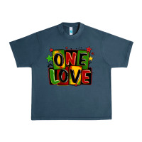 Midnight Navy one love juneteenth Urban Heavy Tee - LillyAllenDesigns