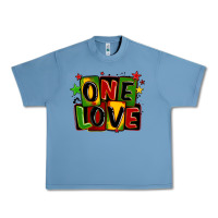 Pebble Blue one love juneteenth Urban Heavy Tee - LillyAllenDesigns