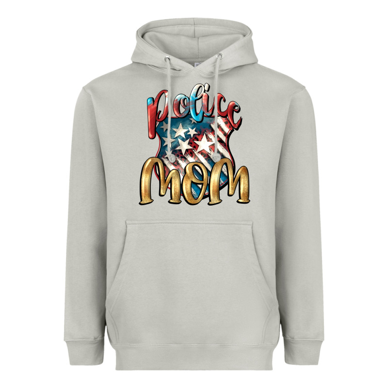 Police Mom Mother's Day Heavyweight Hoodie by FaDigitalArtStudio | Teevron