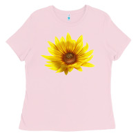 Bubblegum Pink Maximillian Perennial Sunflower Ladies Tee - LillyAllenDesigns