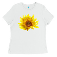 White Maximillian Perennial Sunflower Ladies Tee - LillyAllenDesigns