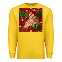 Christmas Nails And Trees With Leopard And Plaid Seamless Pattern Bbs Premium Sweatshirt | Teevron