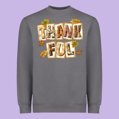 Thankful With Plate Heavyweight Sweatshirt Designed By Texasbilliewilder