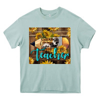 Arona Western Teacher Pencil With Sunflowers Heavy Core Tee - LillyAllenDesigns