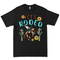 Black let's rodeo Premium Tee - MaliasSmallBusiness