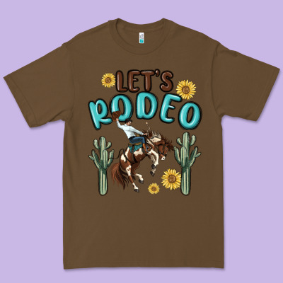 Let's Rodeo Premium Tee Designed By Maliassmallbusiness