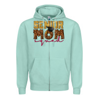 Seafoam Senior mom squad Zipper Hoodie - CowGirlArtShop