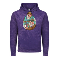 Cloud Purple american football and western roses teardrop Vintage Hoodie - BundleAndBundleShop
