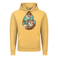 Vintage Mustard american football and western roses teardrop Vintage Hoodie - BundleAndBundleShop
