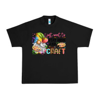 Black i just want to stay home and craft Urban Heavy Tee - LillyAllenDesigns