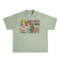 Oil Green i just want to stay home and craft Urban Heavy Tee - LillyAllenDesigns