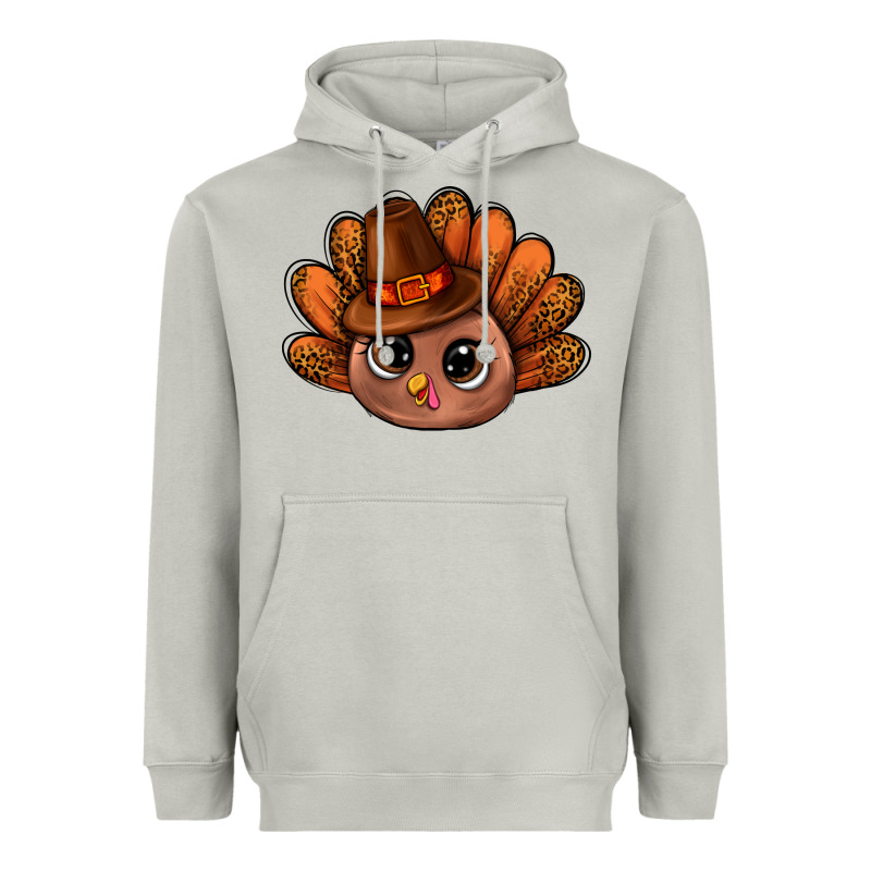 Turkey And Leopard Pattern And Thanksgiving Hat Bbs Heavyweight Hoodie by BundleAndBundleShop | Teevron