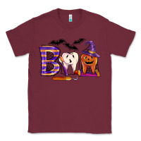 Burgundy dental boo halloween Classic Tee - LillyAllenDesigns