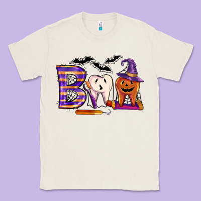 Dental Boo Halloween Classic Tee Designed By Lillyallendesigns