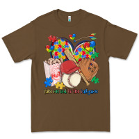 Cacao take me out to the ballgame  autism baseball Premium Tee - MaliasSmallBusiness