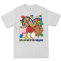 Dove Grey take me out to the ballgame  autism baseball Premium Tee - MaliasSmallBusiness