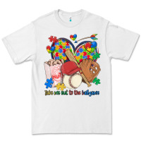 White take me out to the ballgame  autism baseball Premium Tee - MaliasSmallBusiness