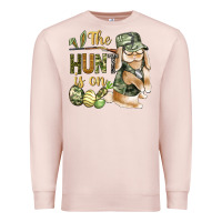 Pale Pink The Hunt Is On Premium Sweatshirt - BundleAndBundleShop