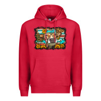 Cardinal sunflower cow olivia Premium Hoodie - OliviaCreatesArt