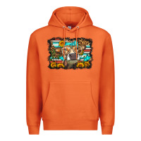 Carrot sunflower cow olivia Premium Hoodie - OliviaCreatesArt