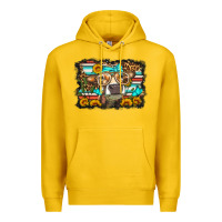 Lemon sunflower cow olivia Premium Hoodie - OliviaCreatesArt