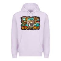 Lilac sunflower cow olivia Premium Hoodie - OliviaCreatesArt