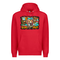 Red sunflower cow olivia Premium Hoodie - OliviaCreatesArt