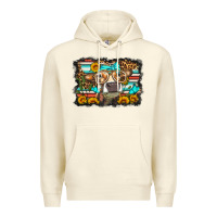 Sandshell sunflower cow olivia Premium Hoodie - OliviaCreatesArt