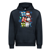 Navy ho ho ho teeth Urban Hoodie - CowhideDigitalArt