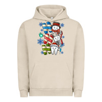 Pigment French Oak ho ho ho teeth Urban Hoodie - CowhideDigitalArt