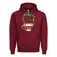 Burgundy Mama needs coffee Mother's Day Zipper Hoodie - CowGirlArtShop