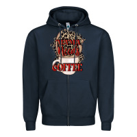 Navy Mama needs coffee Mother's Day Zipper Hoodie - CowGirlArtShop