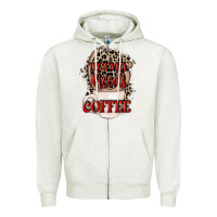 Oatmeal Heather Mama needs coffee Mother's Day Zipper Hoodie - CowGirlArtShop