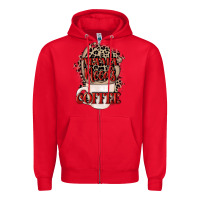 Red Mama needs coffee Mother's Day Zipper Hoodie - CowGirlArtShop