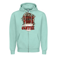 Seafoam Mama needs coffee Mother's Day Zipper Hoodie - CowGirlArtShop