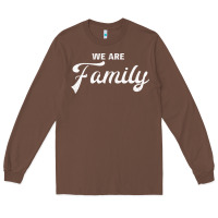 Chestnut We Are Family (Family / Father / Mother / Children) Long Sleeve Tee - Bettercallsaul