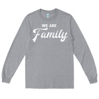 Heather Grey We Are Family (Family / Father / Mother / Children) Long Sleeve Tee - Bettercallsaul