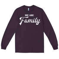 Plum We Are Family (Family / Father / Mother / Children) Long Sleeve Tee - Bettercallsaul