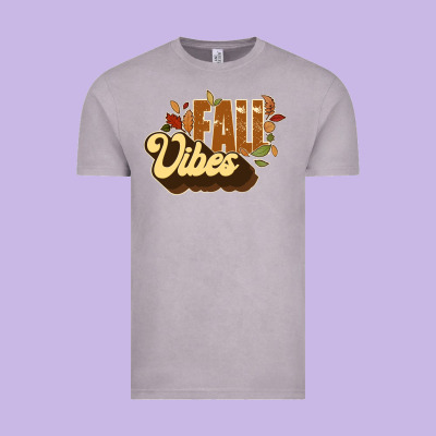 Fall Vibes Vintage Tee Designed By Jahusdesignshop