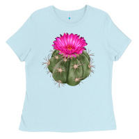 Baby Blue eagle claws cactus Ladies Tee - LillyAllenDesigns