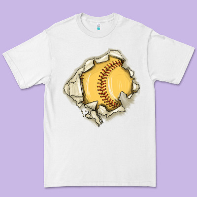 Softball Premium Tee Designed By Maliassmallbusiness