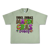 Oil Green thick things mardi gras vibes Urban Heavy Tee - LillyAllenDesigns